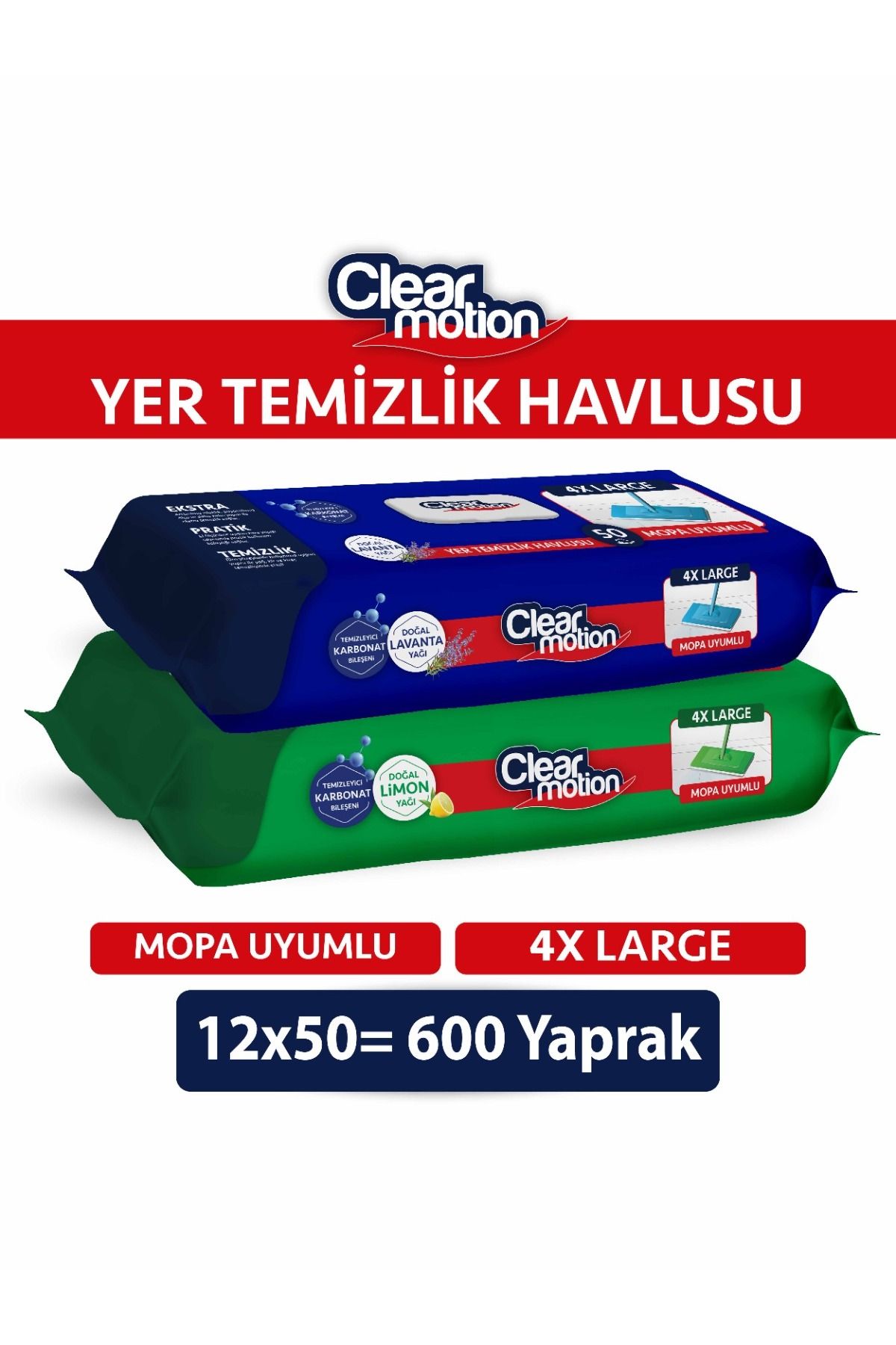 Clear Motion Yer Temizlik Havlusu(12x50) 600 Yaprak