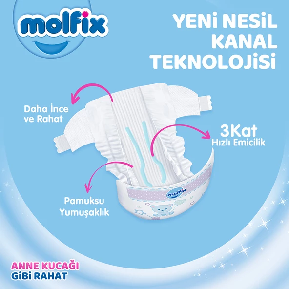 Molfix Külot Bez 6 Beden E.large Aylık Avantaj Paketi 74 Adet