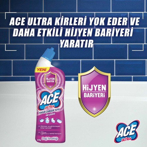 Ace Ultra Yoğun Kıvamlı Çamaşır Suyu Dağ Tazeliği 810G X6