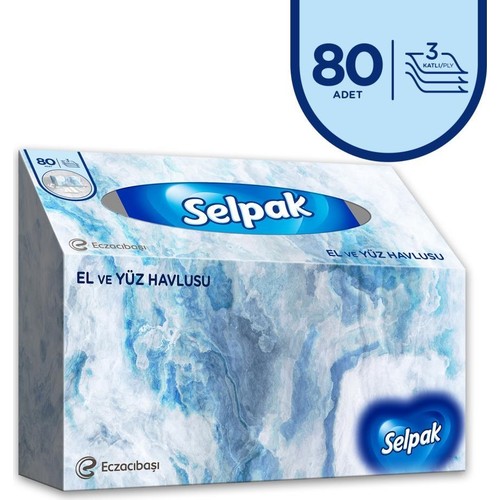 Selpak El ve Yüz Havlusu x 5 Paket 400 Yaprak