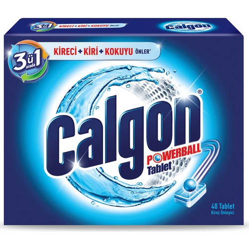 Calgon Çamaşır Makinesi Kireç Önleyici Tablet 40’lı