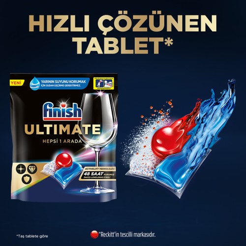 Finish Ultimate 255 Kapsül Bulaşık Makinesi Deterjanı Tableti (85X3)