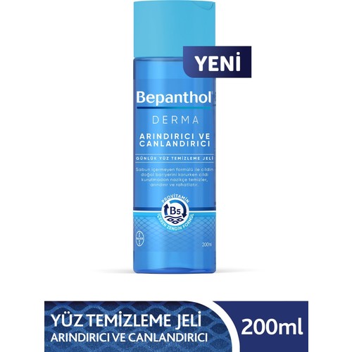 Bepanthol Derma Arındırıcı & Canlandırıcı Günlük Yüz Temizleme Jeli 200ml L Kuru Ve Hassas Ciltler