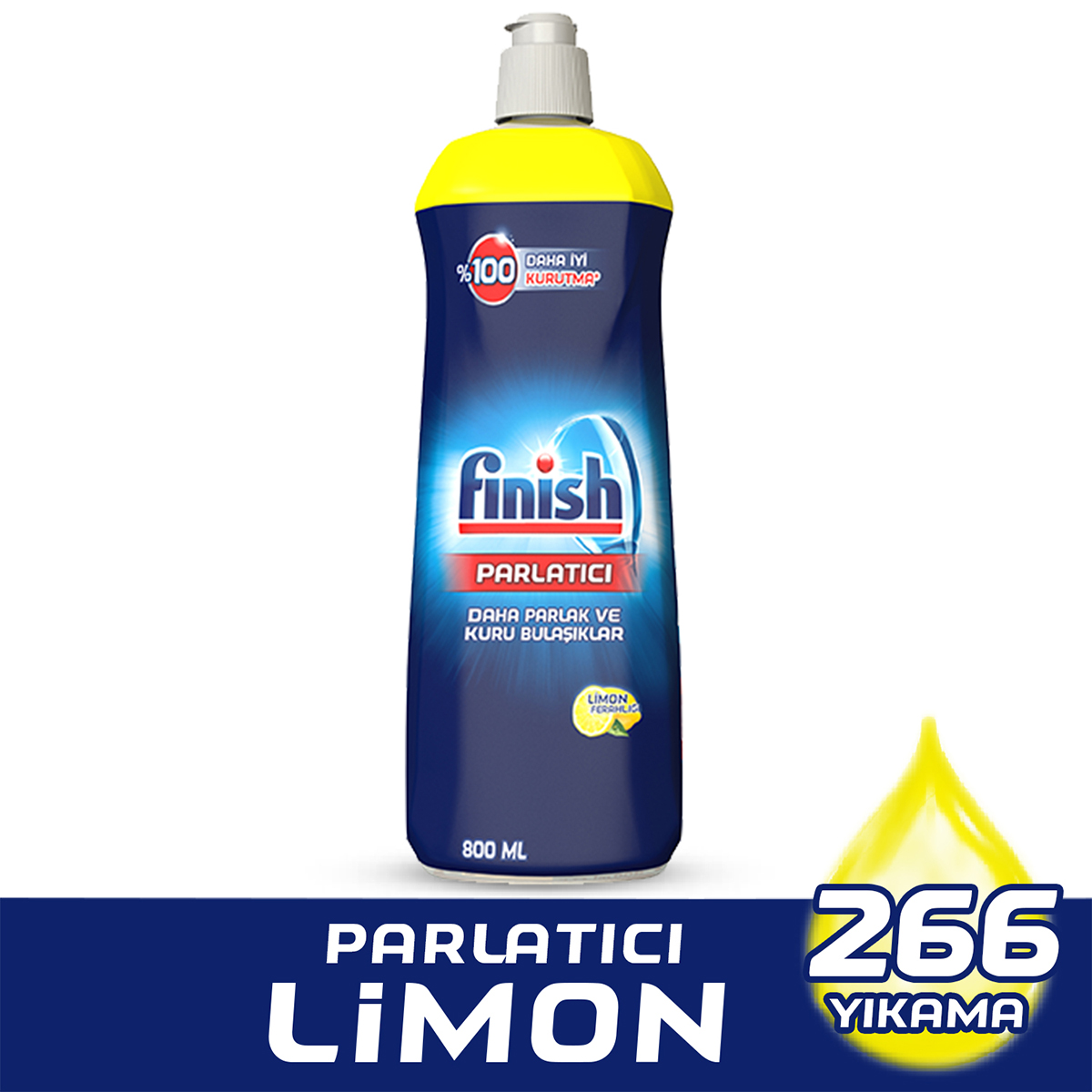 Finish Bulaşık Makinesi Parlatıcı Limon 800 ml x 6