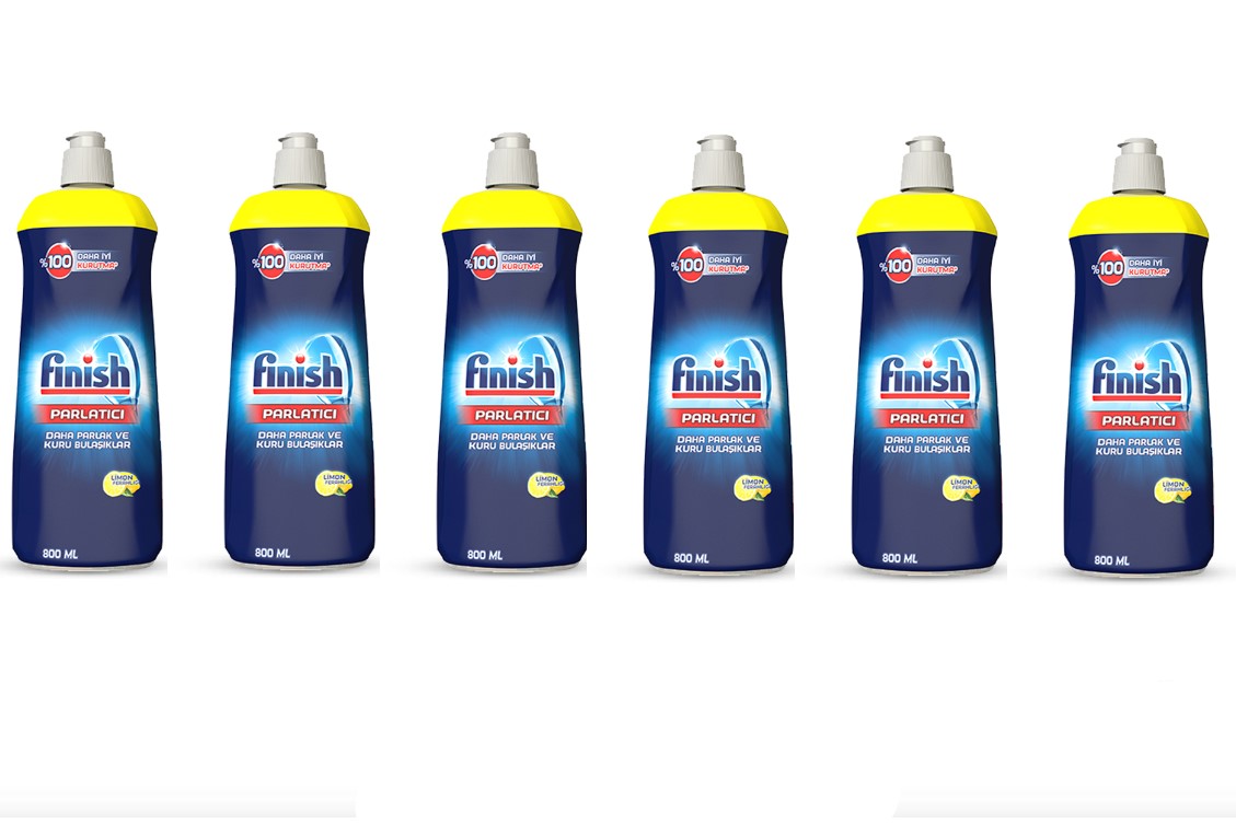 Finish Bulaşık Makinesi Parlatıcı Limon 800 ml x 6