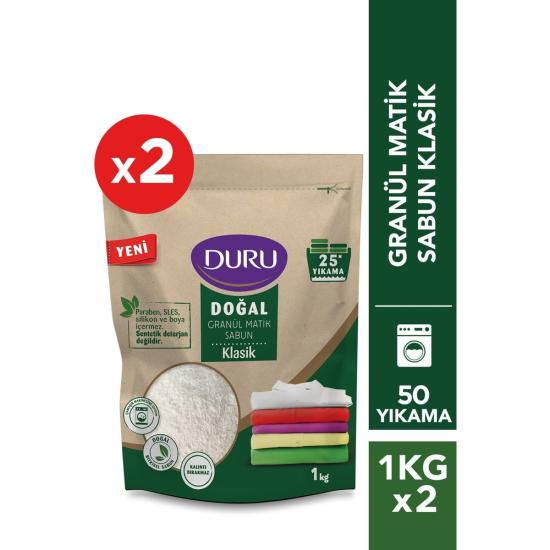 Duru Granül Matik Sabun Klasik 1 kg x 2 Adet