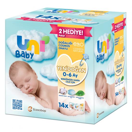 Uni Baby Yenidoğan Islak Mendil 14X40 Adet