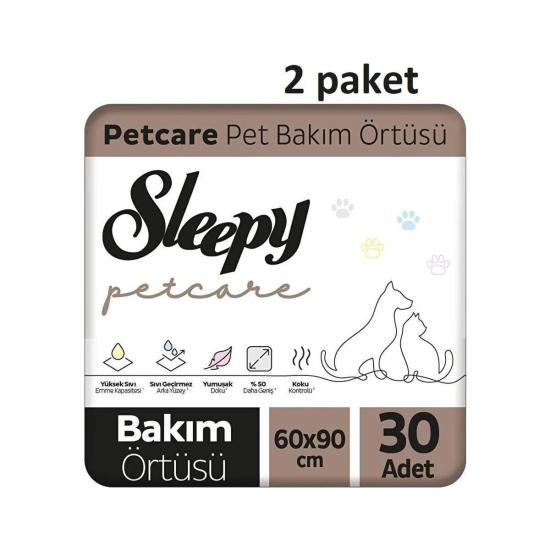 Sleepy Petcare Evcil Hayvan Bakım Örtüsü 30 Adet x 2